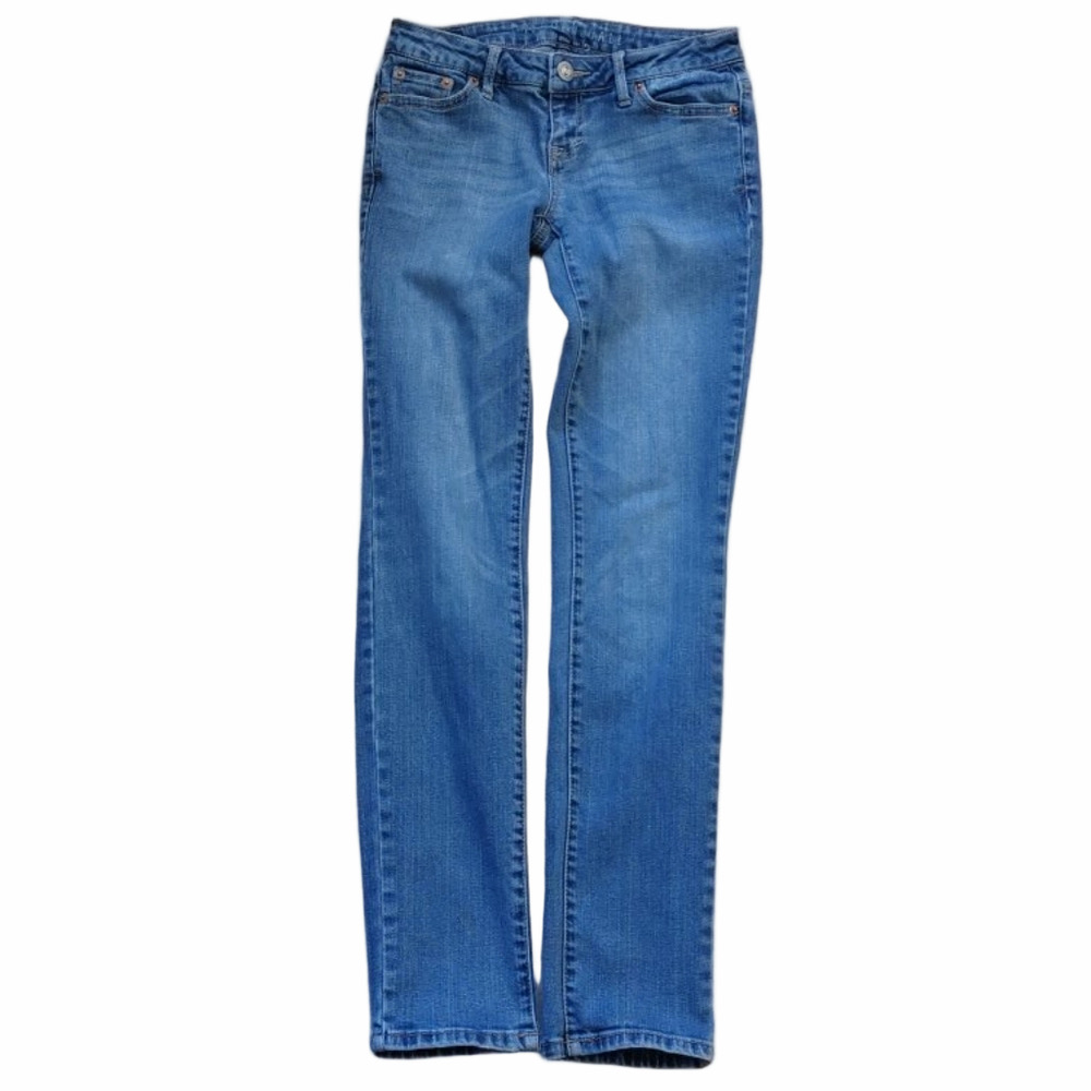 Aeropostale 00 Short Skinny Jeans Light Wash Stretch Low Rise Cotton